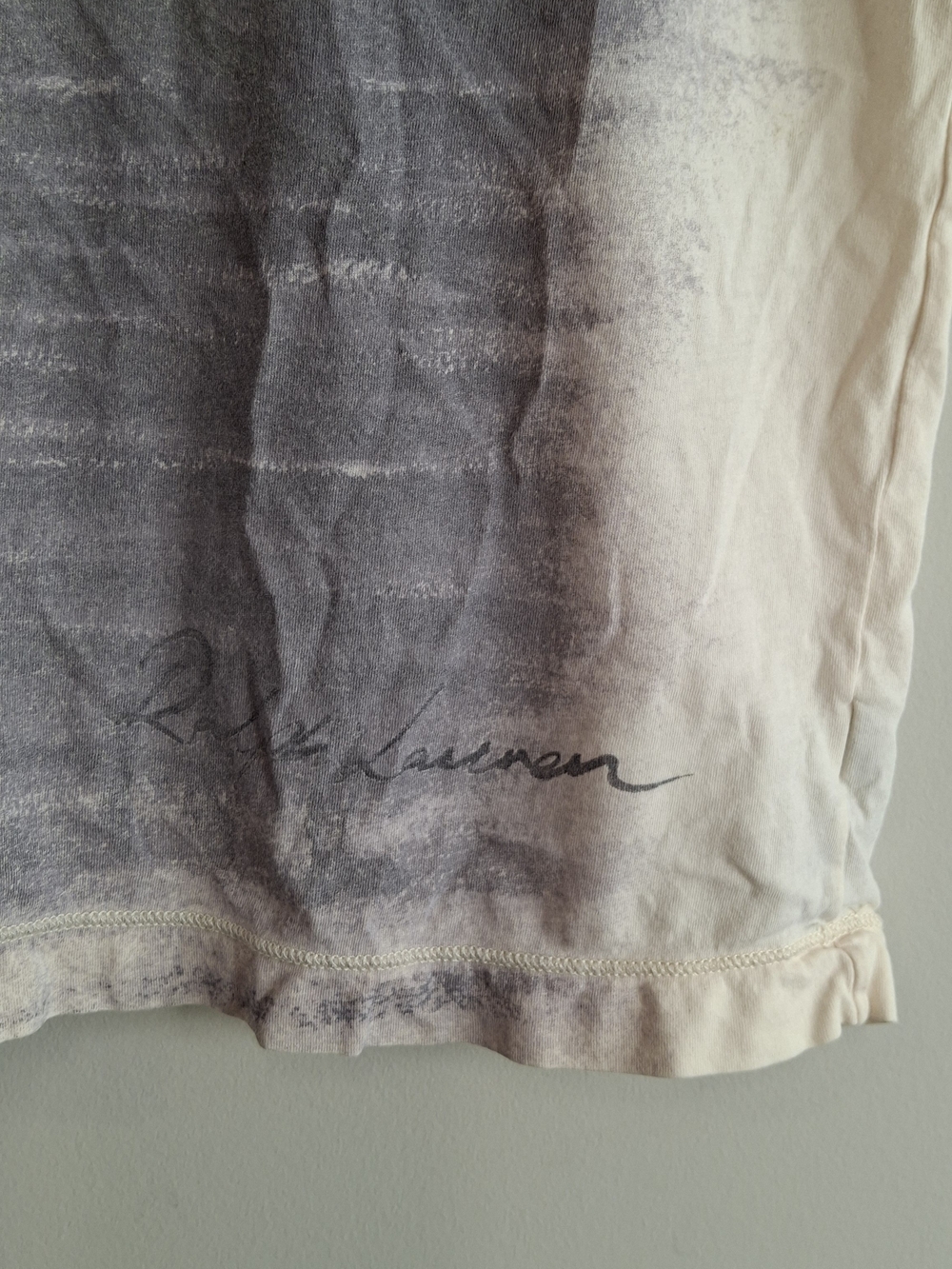 Ralph Lauren Sunset Seagull Scoop-Neck Tee - Orange/Gray Size XL Comfy Top - Picture 4 of 8